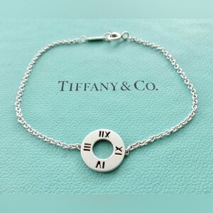 Tiffany & Co - Sterling Silver Atlas Bracelet - 8.5” length